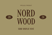 Nord Wood - Serif Display Font, a Serif Font by Studio Moara (Thumbnail 1 of 8)