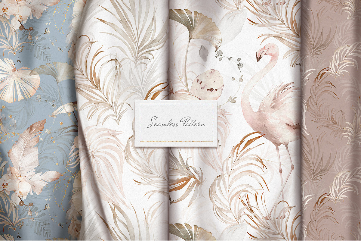 Tropical Watercolor Creamy Set, an Illustration by Lisima (Photo 9 of 11)