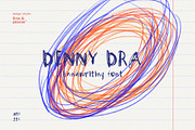Denny Dra Font - Regular Handwriting, a Handwritten Font by line & plane (Thumbnail 6 of 12)