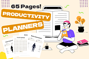 Productivity Planner - 65-Pages, a Stationery Template by Local Marketing Templates (Thumbnail 1 of 7)
