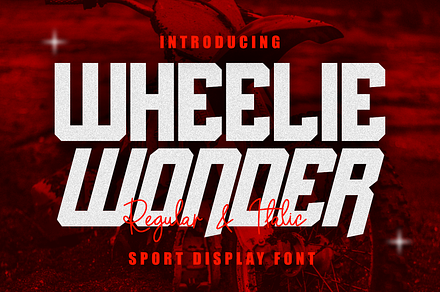 Wheelie Wonder - Sport Display Font