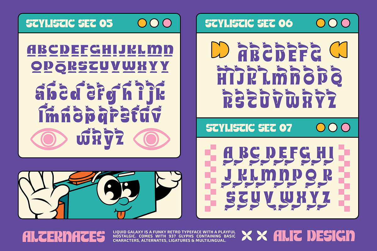 Liquid galaxy Typeface, a Sans Serif Font by alit design (Photo 15 of 17)