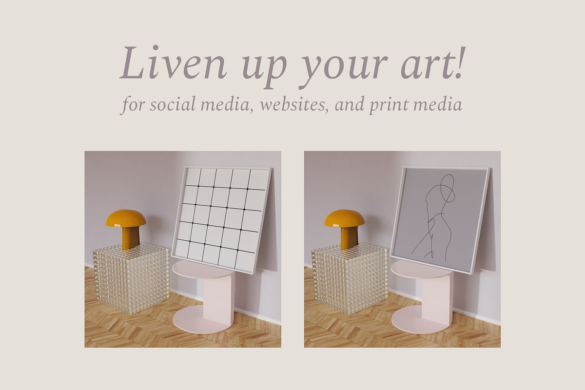KARMELITA Frame Mockup Bundle, a Print Template by Bonumo (Photo 5 of 10)