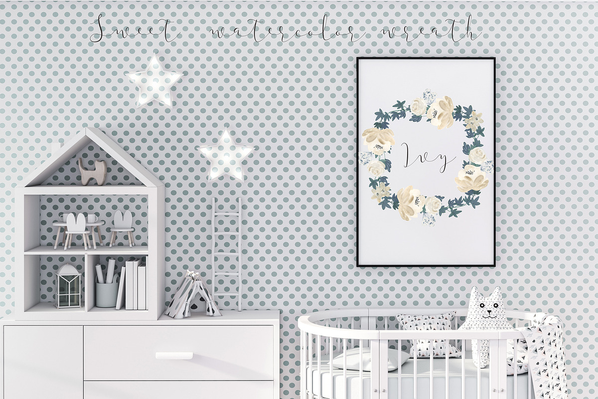Neutral Beige Flowers Watercolor, a Texture Illustration by LABFcreations (Photo 7 of 15)