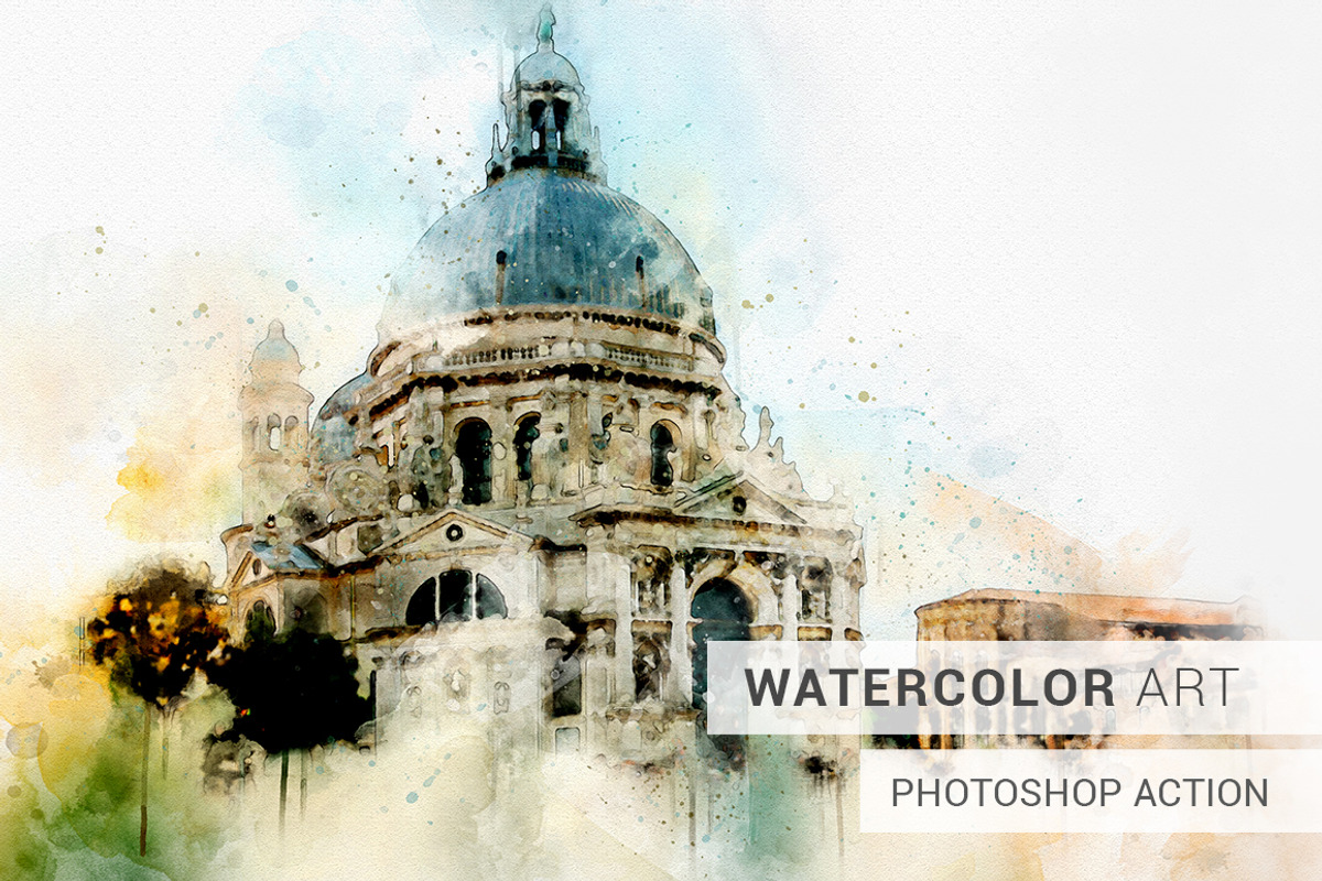 Watercolor Photoshop Action, an Action Add-On by SlideSalad (Photo 1 of 14)