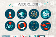 I love SEA - vector design kit, an Object Graphic by Olga Bonitas (Thumbnail 4 of 9)