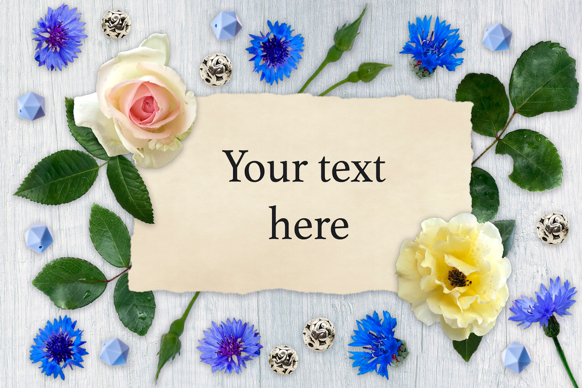 Floral Scene Creator + 5 Mock Ups., a Mockup by ClipArtRoom (Photo 5 of 7)