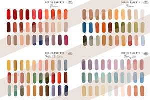 45 Procreate Color Palettes BUNDLE