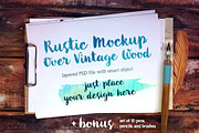 Clipboard: Rustic PSD Mockup, a Packaging Mockup by Boho Mockup (Thumbnail 1 of 2)