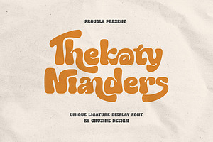 Thekaty Nianders Groovy Display Font