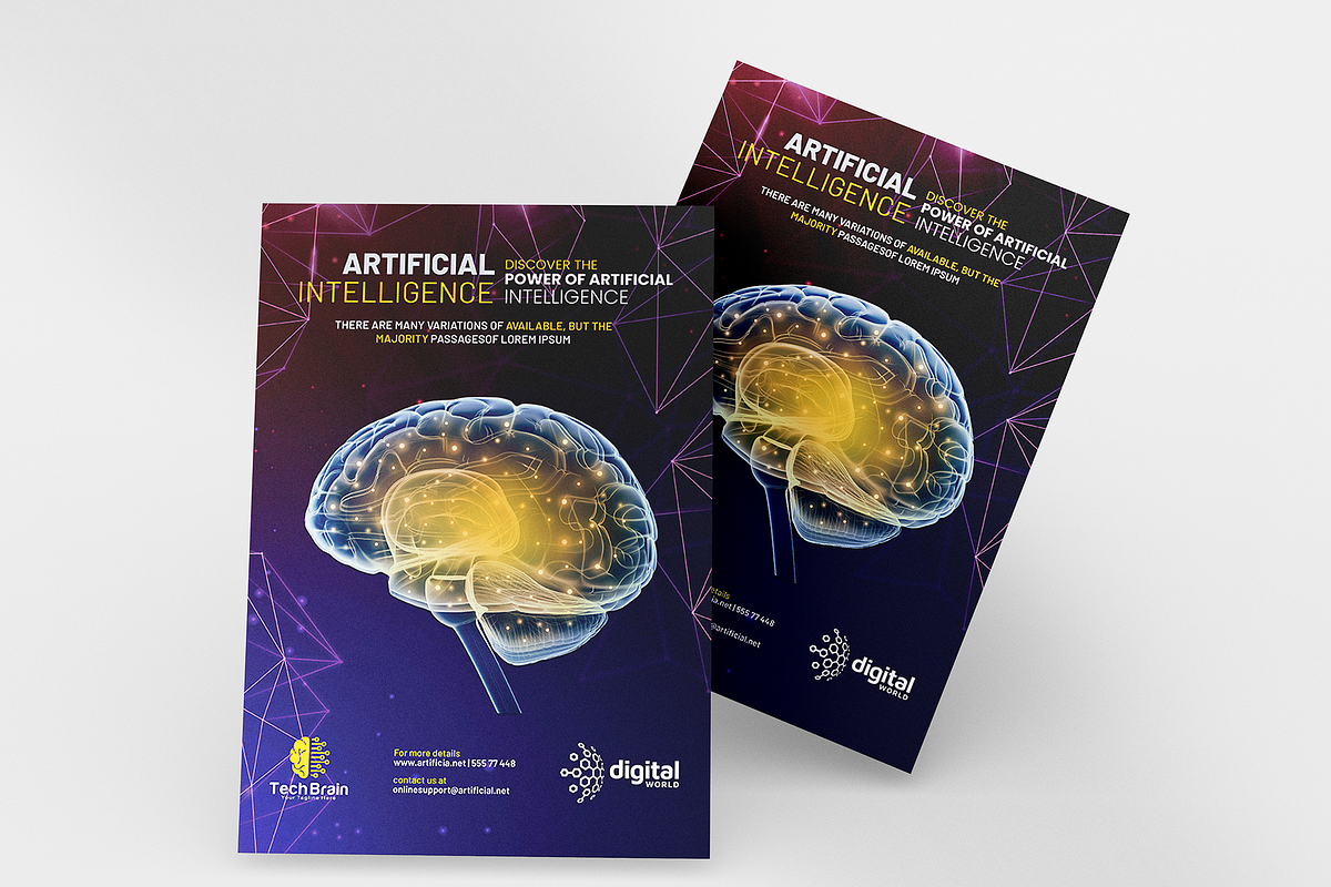 Artificial-intelligence Flyer, a Flyer Template by Creativpixl (Photo 2 of 8)