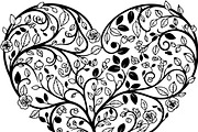 Decorative Heart Silhouette Bundle, an Illustration by Designs_River (Thumbnail 5 of 45)