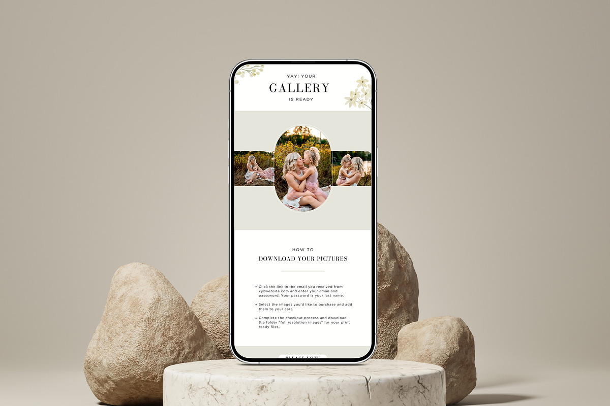 Email Reminder Template Photographer, an Email Template by Sweet Little Muse (Photo 3 of 5)
