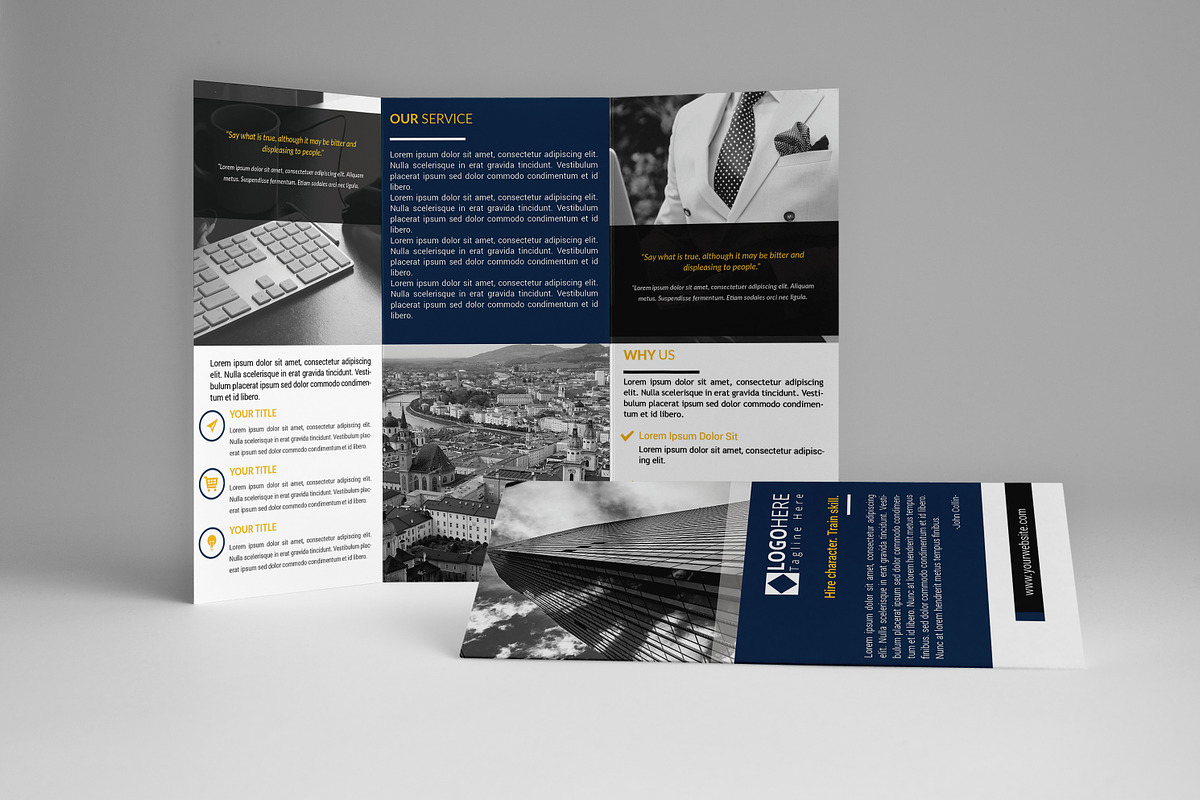 Simple Trifold Brochure, a Brochure Template by assaiv (Photo 5 of 5)