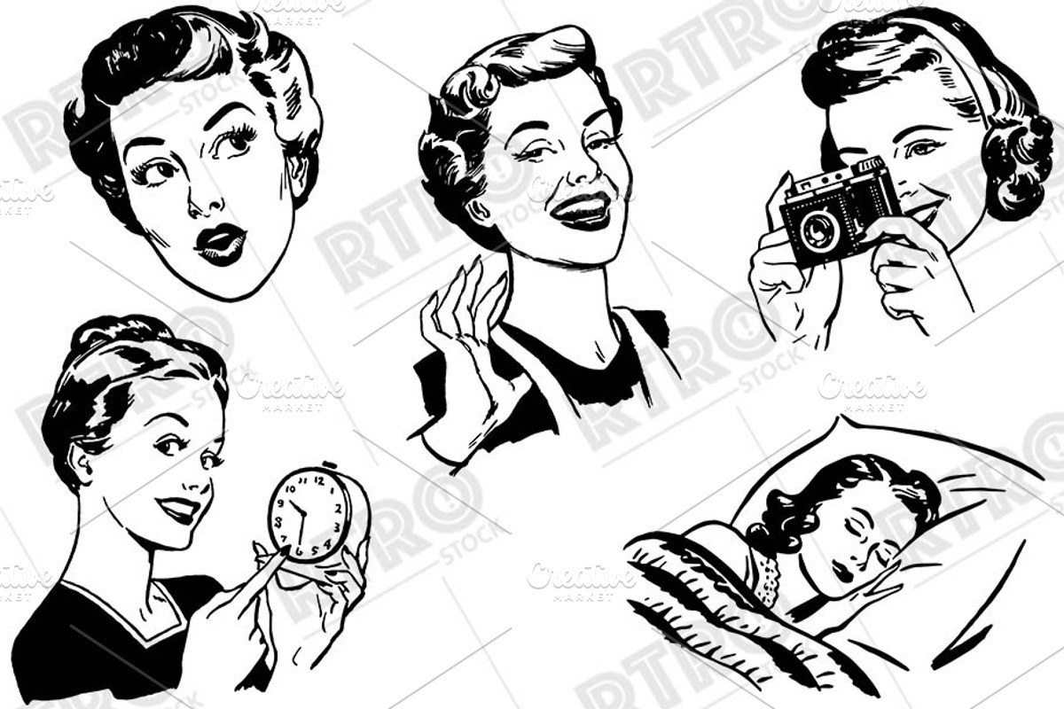RTRO Women 2, an Illustration by RTRO Stock (Photo 3 of 5)