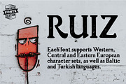 Ruiz - 2 vintage fonts, a Serif Font by Leitmotif (Thumbnail 2 of 4)
