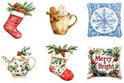 Cozy Christmas Clipart, an Illustration by DreamArtGraphic (Thumbnail 5 of 5)