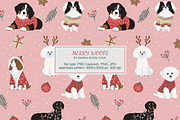Christmas Doggy Dog Pattern, a Pattern Graphic by Mariia Kovalchuk (Thumbnail 2 of 10)