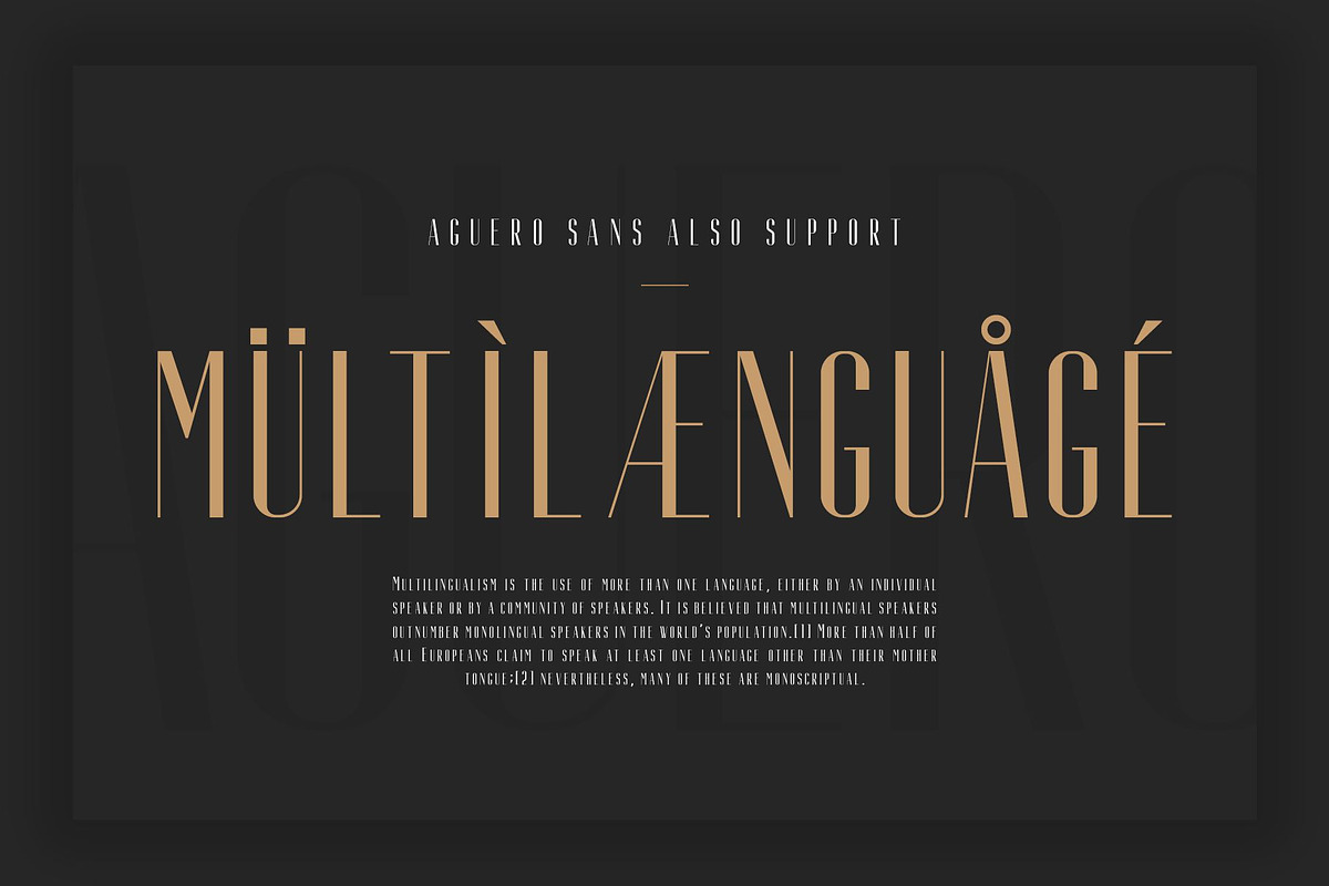 Aguero Sans - Font Family preview 5