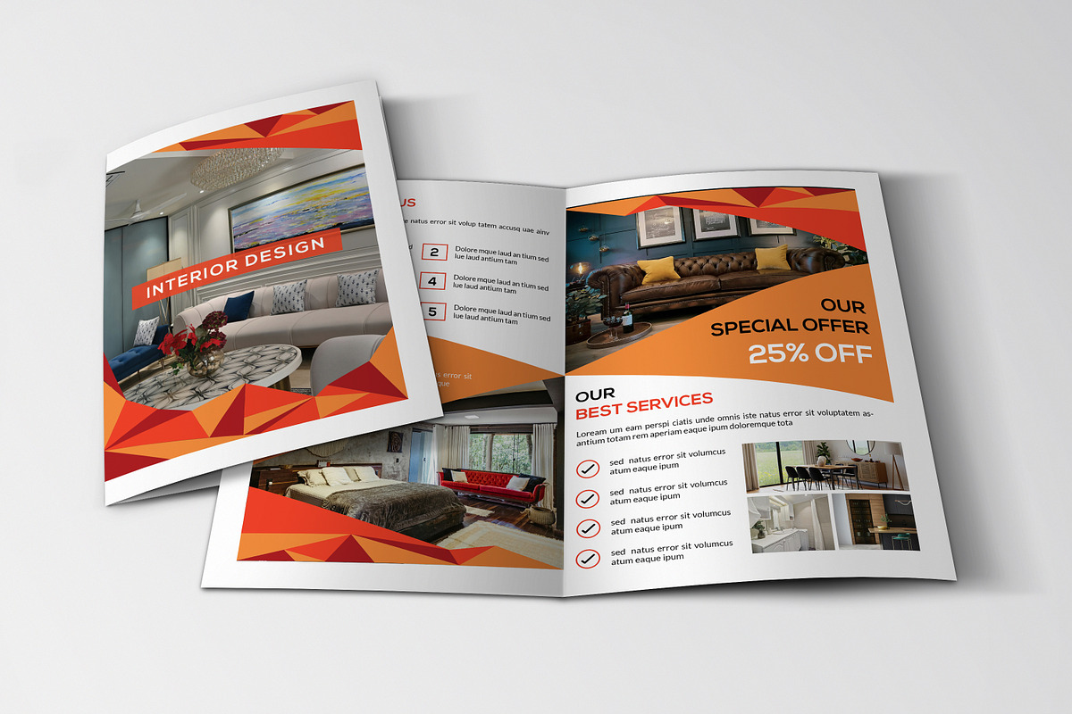 Interior Bifold Brochure Template, a Brochure Template by retrographix (Photo 3 of 5)