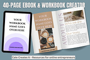 Editable Canva Ebook & Workbook, a Templates & Theme by iloveTemplate (Thumbnail 1 of 2)