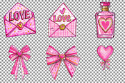 Watercolor Valentine Day Clipart, an Illustration by Sublimation Artist (Thumbnail 4 of 6)