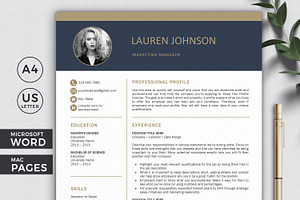 Resume Template | CV + Cover Letter