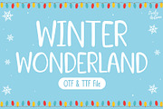 Winter Wonderland | Handwriting Font, a Handwritten Font by LivelyAutumn11.11 (Thumbnail 1 of 5)