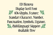 ED Bienova - Display Serif, a Serif Font by Emyself Design (Thumbnail 8 of 12)