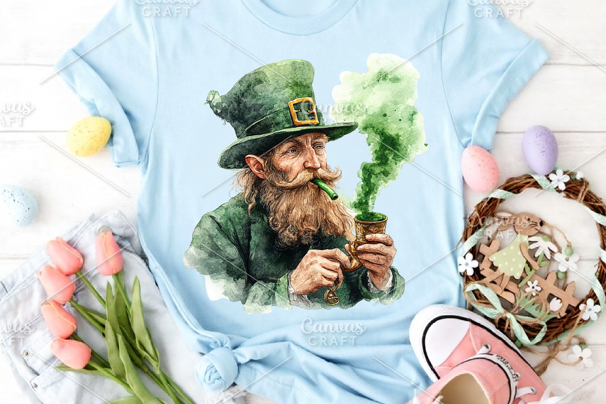 Watercolor St Patrick's Day Clipart, an Illustration by Canvas Craft (Photo 5 of 6)