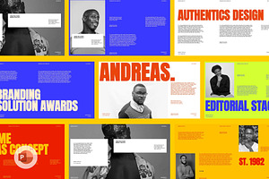 Andreas - Brand Portfolio PowerPoint, a Presentation Template by Creatorism