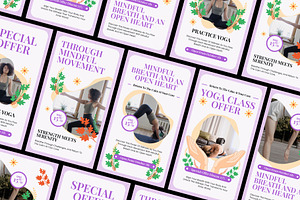 Yoga Class Reel & Story After Effect, a Social Media Template by Loin Studio