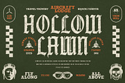 Black Jet Plane Typeface, a Blackletter Font by alit design (Thumbnail 8 of 17)