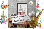 Musical Treble clefs!, a Decorative Illustration by Laifalight (Thumbnail 1 of 18)