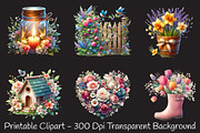 Spring Flower Garden Sublimation, an Illustration by RobertsArt (Thumbnail 4 of 7)