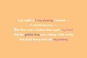 Honeyverse - Script and Handwritten, a Script Font by Kreativ Space (Thumbnail 5 of 6)