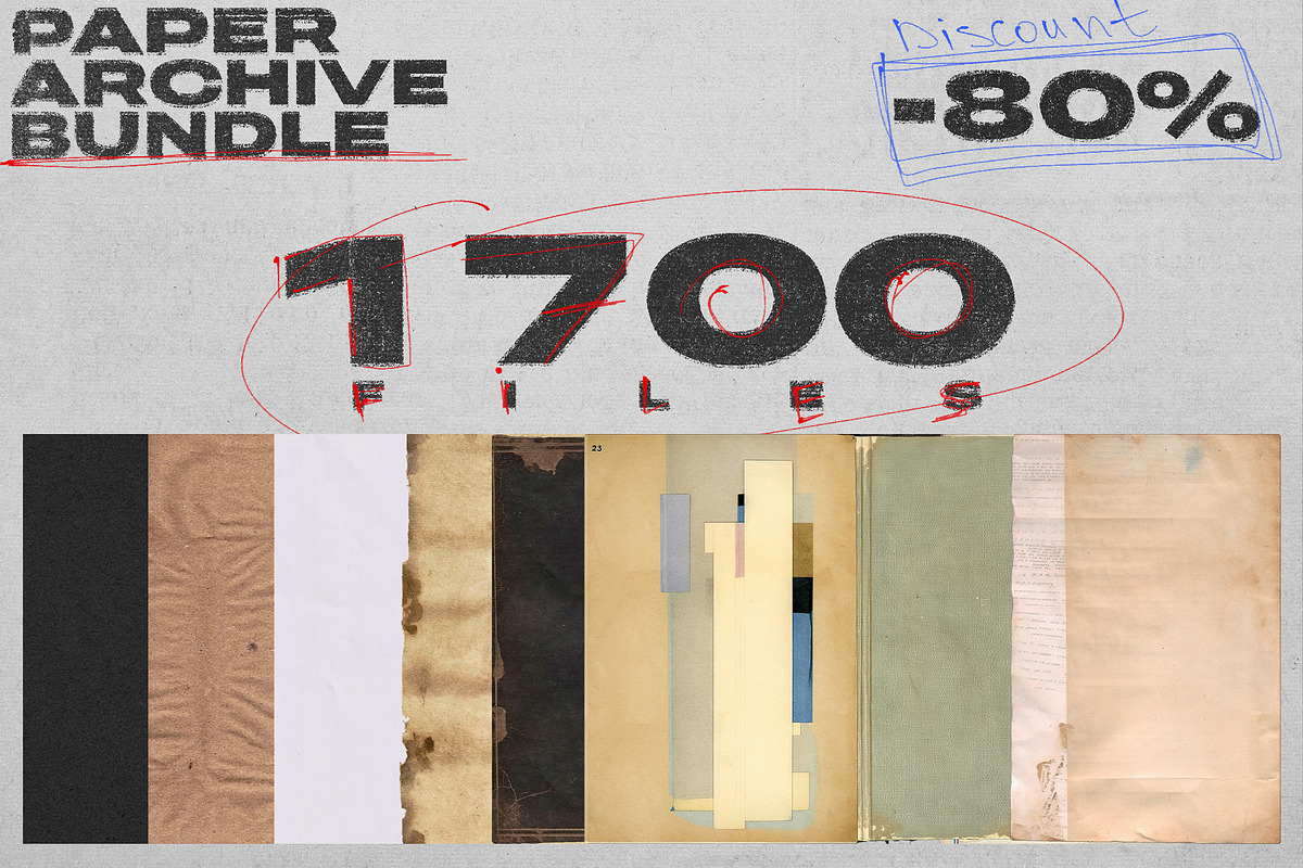 Paper Archive Bundle -80% Discount, a Texture Graphic by bbymedia.store (Photo 1 of 23)