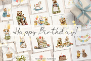 Happy Birthday!, an Animal Illustration by Mimomy (Thumbnail 1 of 12)