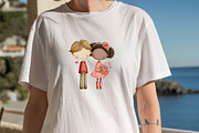 Watercolor-valentine Couple Clipart, an Illustration by SVGArt (Thumbnail 7 of 8)