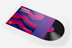 Vinyl Record Mockup V.3 - 9 Views