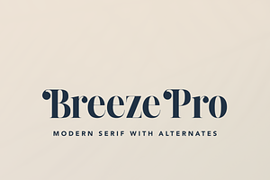 Breeze Pro – Modern Serif