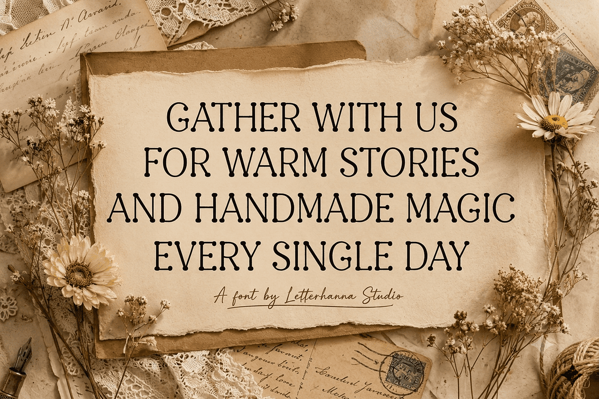 Beadcharm: Weird and Wonderful Font, a Serif Font by Letterhanna Studio (Photo 9 of 9)