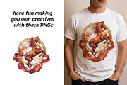 Vintage Horse Racing Clipart Bundle, a Sport Illustration by InkyQueenArt (Thumbnail 3 of 5)