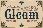 CS Gleam – Tuscan Font, a Serif Font by Craft Supply Co. (Thumbnail 1 of 8)