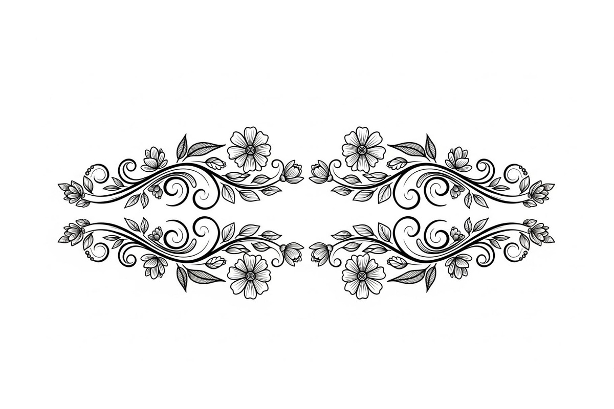 Vintage Floral Frame Vector Bundle, an Illustration by Designs_River (Photo 20 of 51)