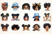 Peeking Black Girls Sublimation PNG, an Illustration by DreamCafeArt (Thumbnail 3 of 5)