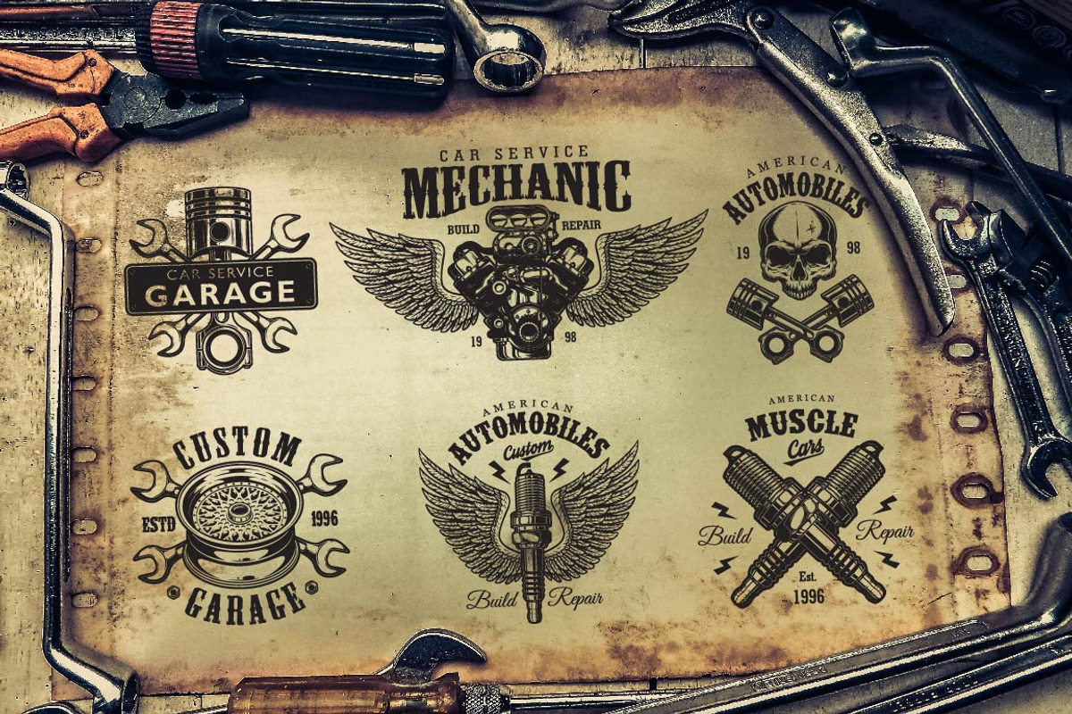 Car service logos & elements, a Branding & Logo Template by DGIM studio (Photo 3 of 8)
