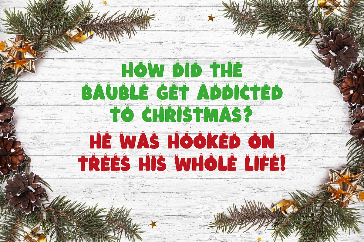 CHRISTMAS BAUBLE | a Festive Font, a Font by Little Type Factory (Photo 8 of 10)
