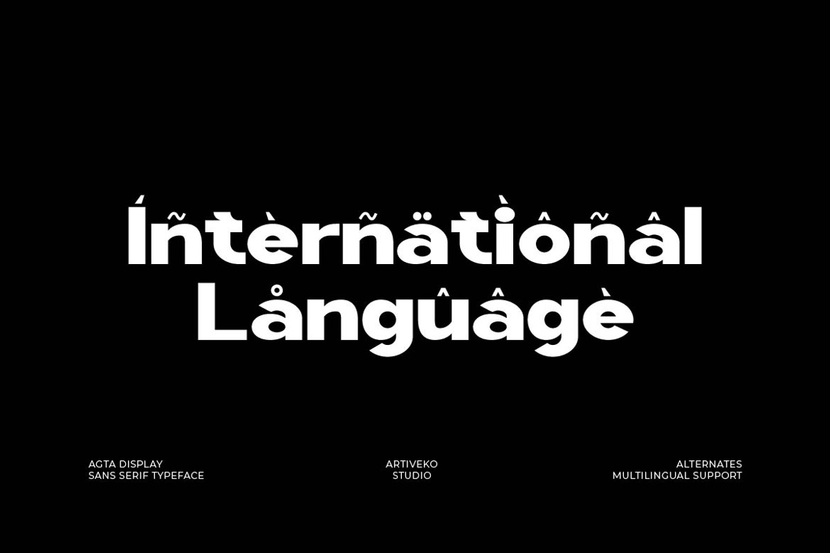 Agta – Minimal Creative Sans Serif, a Sans Serif Font by Artiveko (Photo 4 of 7)