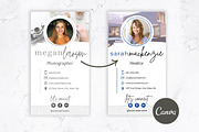 Digital Business Card Template, a Business Card Template by Thirty One Palms Studio (Thumbnail 4 of 6)